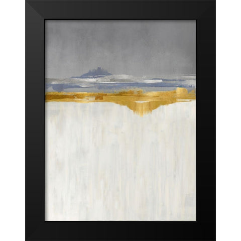 Gold and Silver II Black Modern Wood Framed Art Print by Messina, Jake
