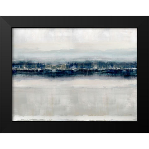 Reflections in Blue Black Modern Wood Framed Art Print by Messina, Jake