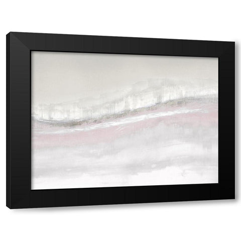 Flowing Blush Black Modern Wood Framed Art Print by Messina, Jake