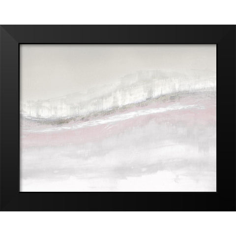 Flowing Blush Black Modern Wood Framed Art Print by Messina, Jake