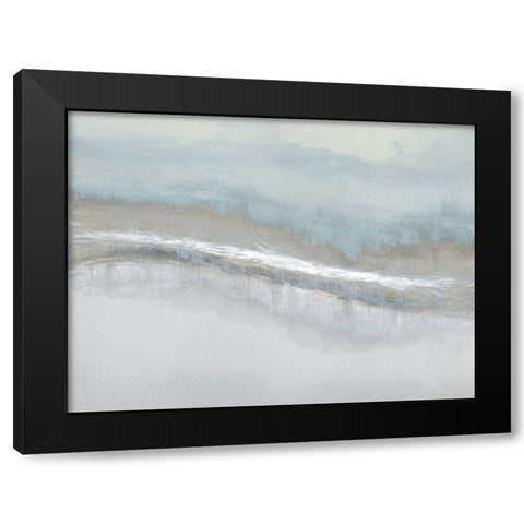 Aqua Blend Black Modern Wood Framed Art Print by Messina, Jake