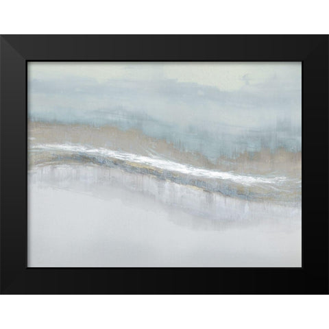 Aqua Blend Black Modern Wood Framed Art Print by Messina, Jake