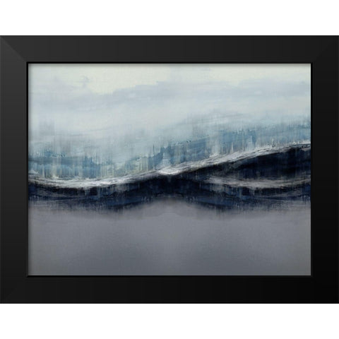 Ascending Gray Black Modern Wood Framed Art Print by Messina, Jake