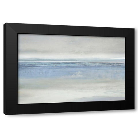 Blue Reflections Black Modern Wood Framed Art Print with Double Matting by Messina, Jake