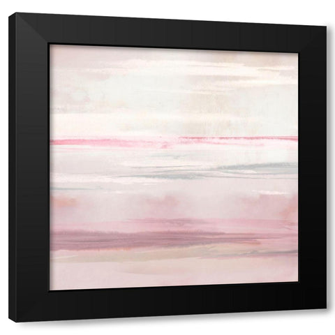 Blush Perspective I Black Modern Wood Framed Art Print with Double Matting by Messina, Jake