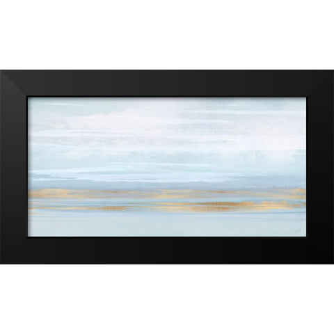 Sky Blue Perspective Black Modern Wood Framed Art Print by Messina, Jake