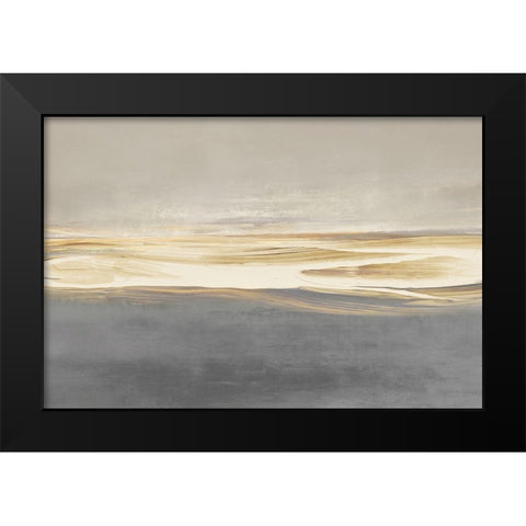 Glow on the Horizon Black Modern Wood Framed Art Print by Messina, Jake