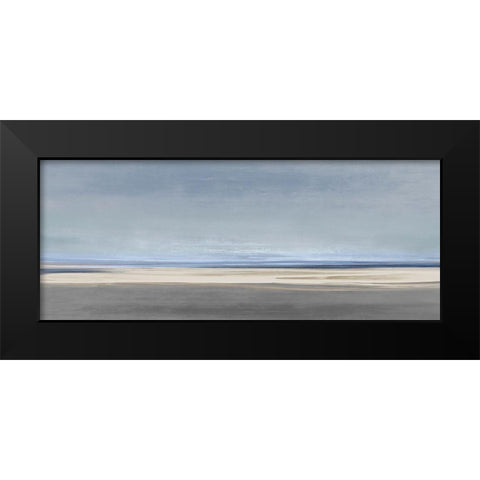 Blue Light Black Modern Wood Framed Art Print by Messina, Jake