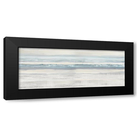 Boundless Aqua Black Modern Wood Framed Art Print by Messina, Jake