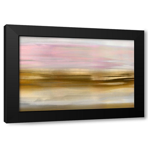 Gold Rush Pink Blush I Black Modern Wood Framed Art Print with Double Matting by Messina, Jake