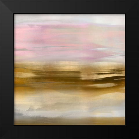 Gold Rush Pink Blush IIa Black Modern Wood Framed Art Print by Messina, Jake