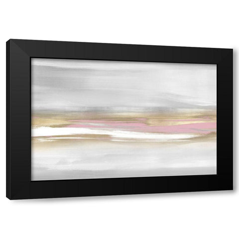 Highlight Pink Blush I Black Modern Wood Framed Art Print with Double Matting by Messina, Jake