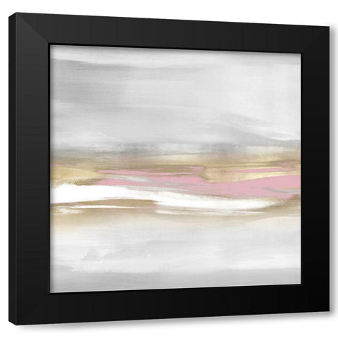 Highlight Pink Blush II Black Modern Wood Framed Art Print with Double Matting by Messina, Jake