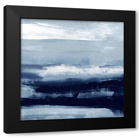 Indigo Passage III Black Modern Wood Framed Art Print by Messina, Jake