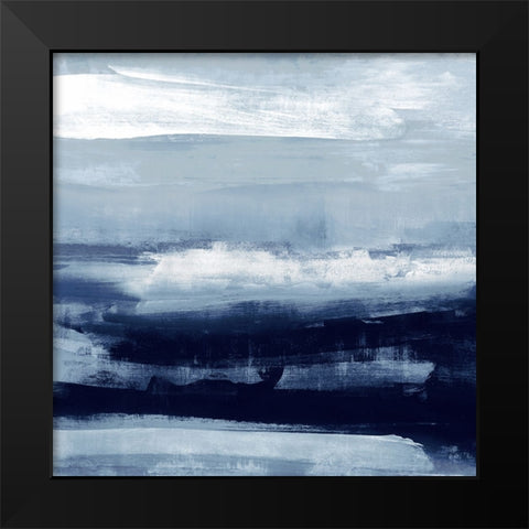 Indigo Passage III Black Modern Wood Framed Art Print by Messina, Jake