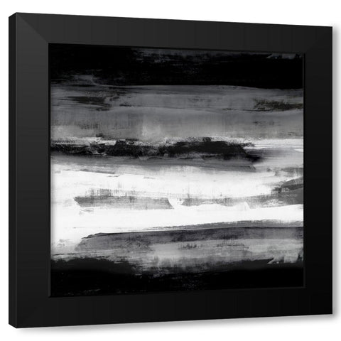Midnight Passage II Black Modern Wood Framed Art Print with Double Matting by Messina, Jake
