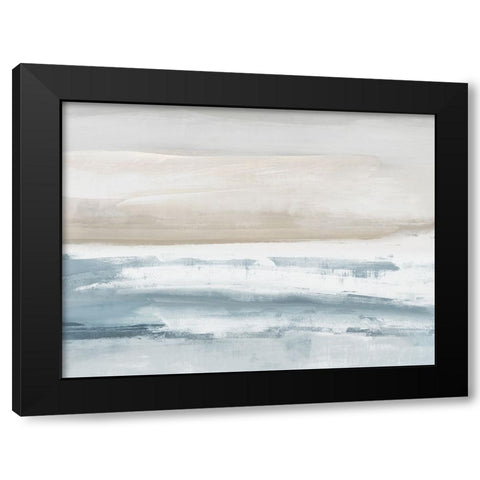 Vista Aqua Black Modern Wood Framed Art Print by Messina, Jake