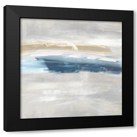 Unify II Black Modern Wood Framed Art Print with Double Matting by Messina, Jake