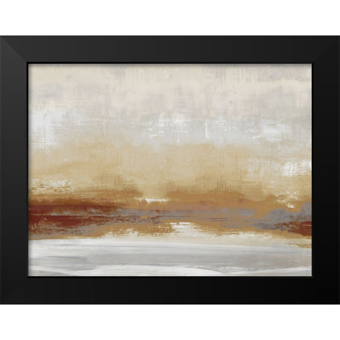 Unify Amber I Black Modern Wood Framed Art Print by Messina, Jake