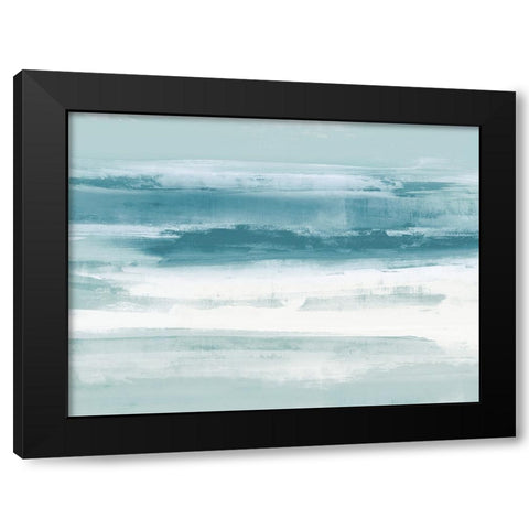 Aqua Passage I Black Modern Wood Framed Art Print with Double Matting by Messina, Jake
