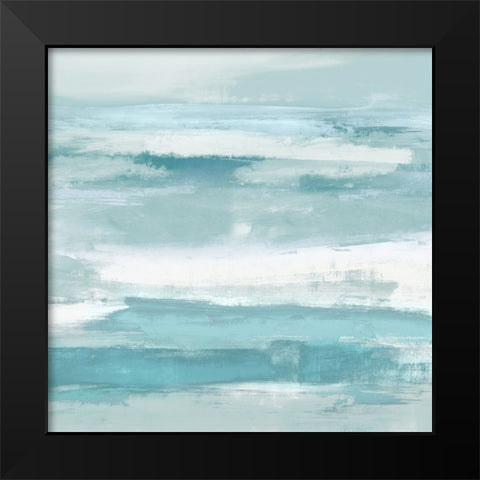 Aqua Passage III Black Modern Wood Framed Art Print by Messina, Jake