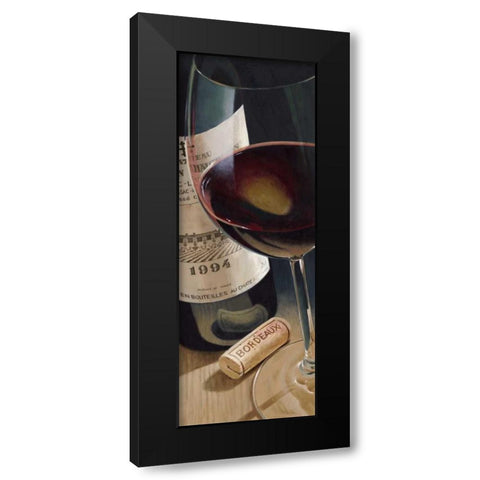 Bordeaux Black Modern Wood Framed Art Print by Ferreri, Stefano