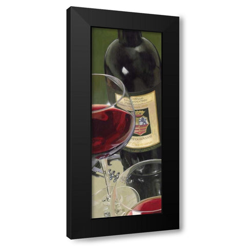 Brunello di Montalcino Black Modern Wood Framed Art Print with Double Matting by Ferreri, Stefano