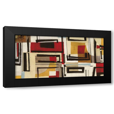 Geometry Black Modern Wood Framed Art Print with Double Matting by Gillen, Sophie