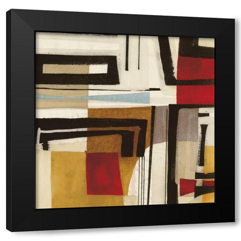 Geometric I Black Modern Wood Framed Art Print by Gillen, Sophie