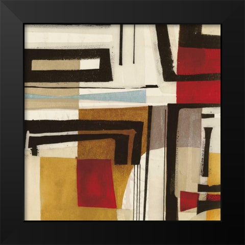Geometric I Black Modern Wood Framed Art Print by Gillen, Sophie