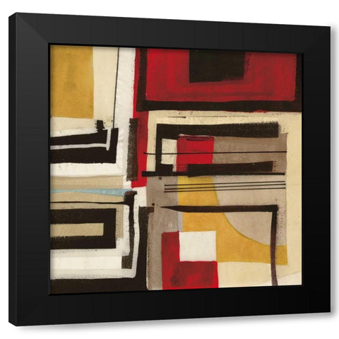 Geometric II Black Modern Wood Framed Art Print by Gillen, Sophie