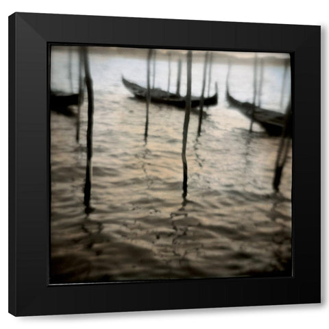 Venezia II Black Modern Wood Framed Art Print with Double Matting by Hodes, Shelley