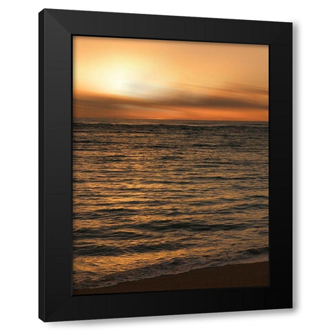 USA, Hawaii, Kauai, sunset Black Modern Wood Framed Art Print with Double Matting by Plank, Savanah