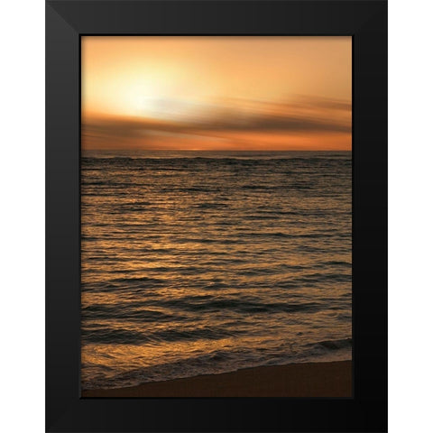 USA, Hawaii, Kauai, sunset Black Modern Wood Framed Art Print by Plank, Savanah