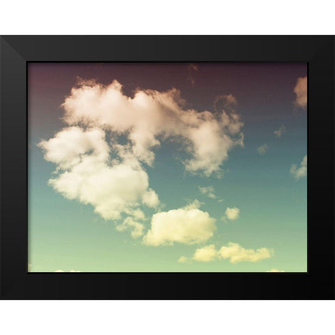 Cloud Formations Black Modern Wood Framed Art Print by Plank, Savanah