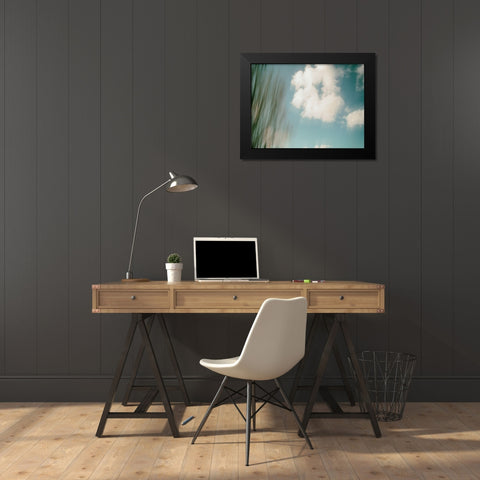 Cloud Formations Black Modern Wood Framed Art Print by Plank, Savanah