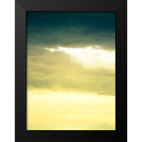 Cloud Formations Black Modern Wood Framed Art Print by Plank, Savanah