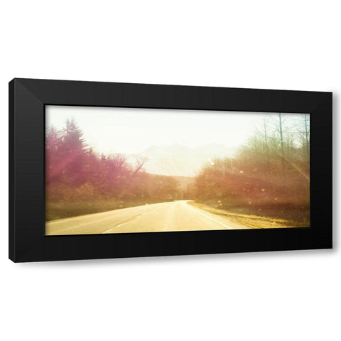 Alsaska Roadtrip Black Modern Wood Framed Art Print by Plank, Savanah
