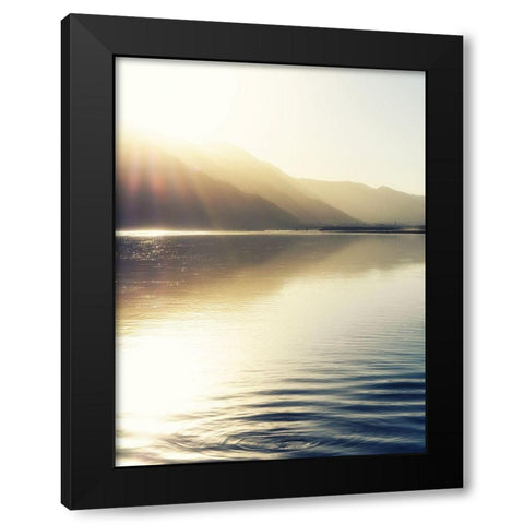 Knik River scenic Black Modern Wood Framed Art Print with Double Matting by Plank, Savanah