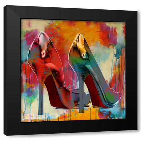Stillettos I Black Modern Wood Framed Art Print by McGuire, Sarah