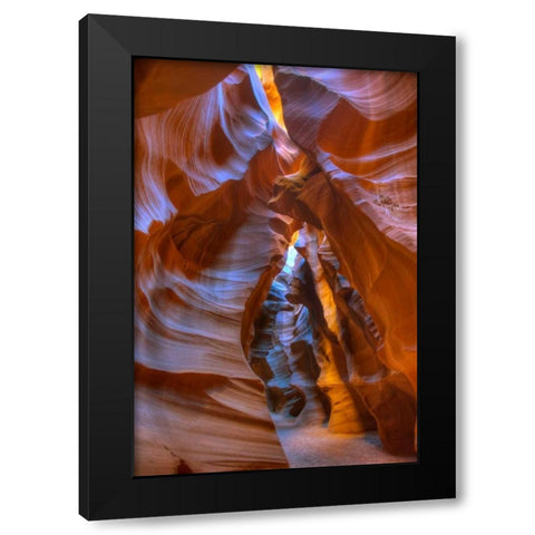 Antelope Canyon Arizona Black Modern Wood Framed Art Print with Double Matting by Bennion, Scott