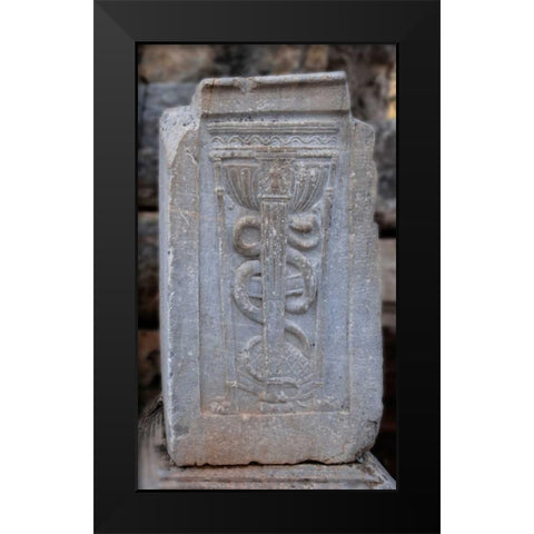 Doctors Sign from Ancient Turkey Black Modern Wood Framed Art Print by Bennion, Scott