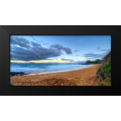 Little Beach - Maui Black Modern Wood Framed Art Print by Bennion, Scott