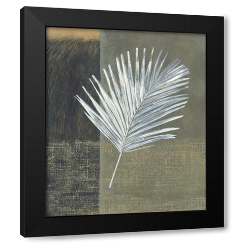 Kentia Black Modern Wood Framed Art Print by Peterson, Steve