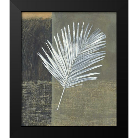 Kentia Black Modern Wood Framed Art Print by Peterson, Steve