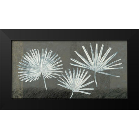 Three Palmettos Black Modern Wood Framed Art Print by Peterson, Steve