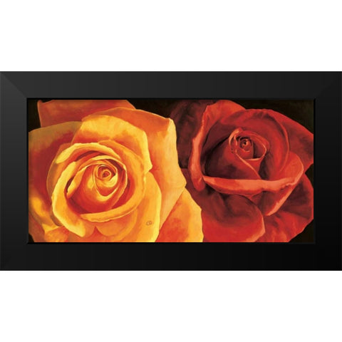 Armonia e dolcezza Black Modern Wood Framed Art Print by Re, Stefania