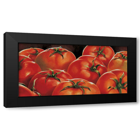 Pomodori Black Modern Wood Framed Art Print by Mottinelli, Stefania
