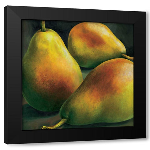 Tre pere Black Modern Wood Framed Art Print by Mottinelli, Stefania