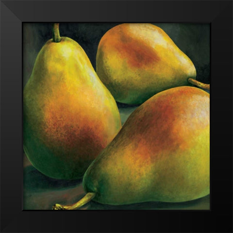 Tre pere Black Modern Wood Framed Art Print by Mottinelli, Stefania